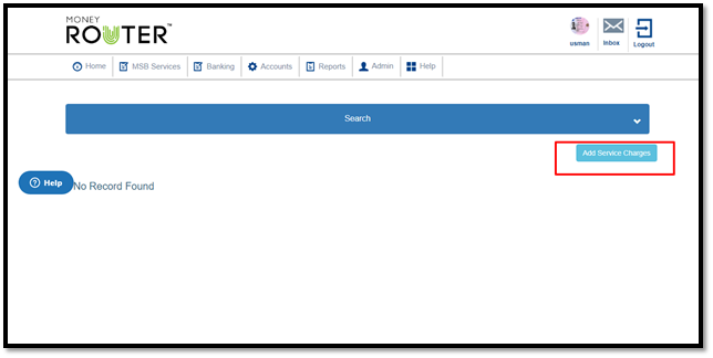 How to set MSB service charges? – MTBS
